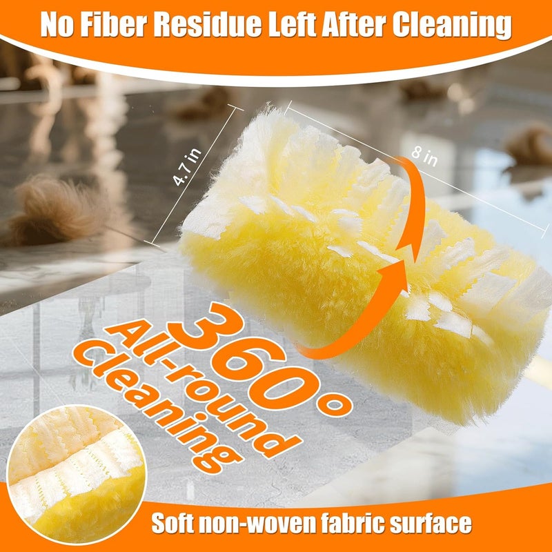 Senowi 50 Count 360° Heavy Duty Duster Refills Compatible with Swiffer, Larger Size-Extra Thick Electrostatic Disposable dusters Refill for Electronics, Furniture, Blinds, Ceiling Fans, Unscented - Image 3